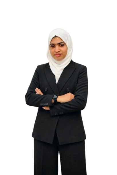 A girl standing with arms crossed